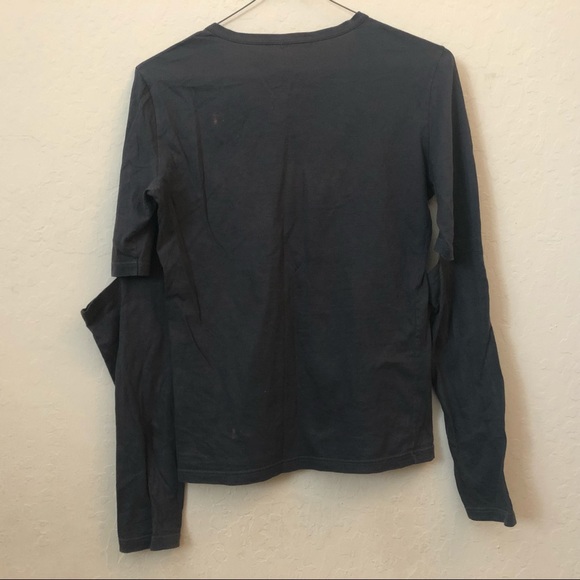 SOLD Helmut Lang grey slashed elbow top archival - Picture 2 of 4